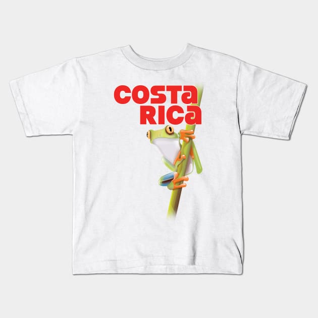 Costa Rica Kids T-Shirt by nickemporium1